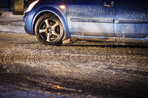 Vereiste Strassen in Berlin