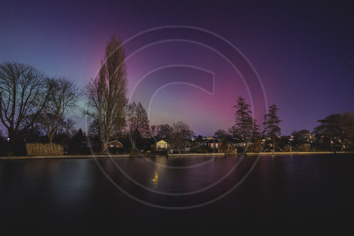 Polarlichter ueber Deutschland