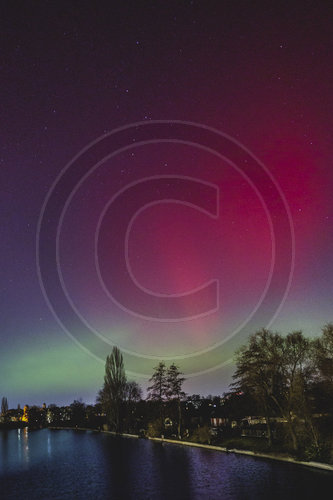 Polarlichter ueber Deutschland
