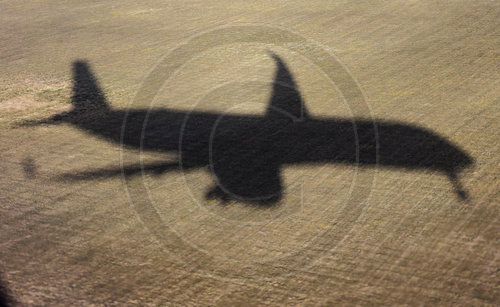 Schatten eines Airbus