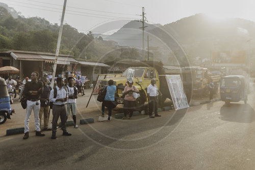 Strassenansicht in Freetown