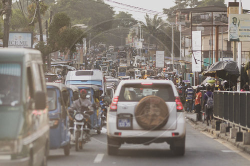 Strassenansicht in Freetown