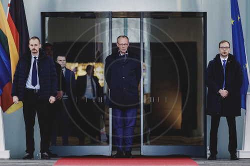 Friedrich Merz trifft litauische Ministerpraesidentin Inga Ruginiene