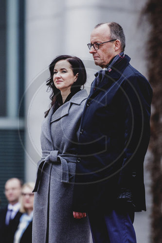 Friedrich Merz trifft litauische Ministerpraesidentin Inga Ruginiene