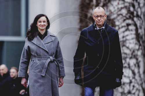 Friedrich Merz trifft litauische Ministerpraesidentin Inga Ruginiene