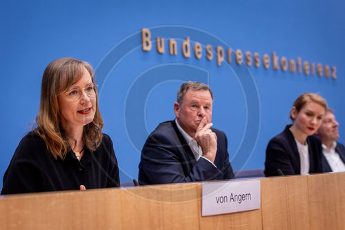 Eva von Angern, Christian Goerke, Ines Schwerdtner und Stefan Bach