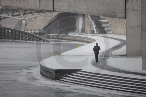 Regierungsviertel im Schnee