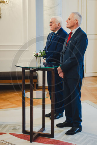 Frank-Walter Steinmeier und Achim Meyer auf der Heyde