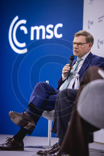 Bundesaussenminister Waephul bei der MSC