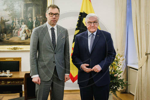 Frank-Walter Steinmeier und Oleksii Makeiev
