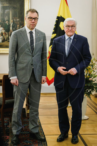 Frank-Walter Steinmeier und Oleksii Makeiev