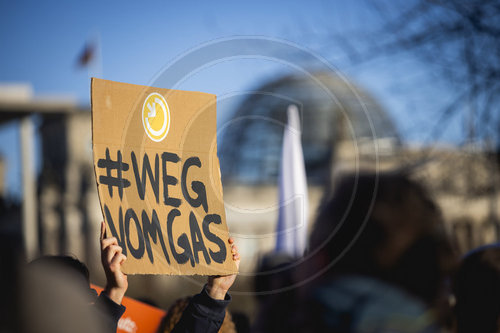 Klimademo am Kanzleramt