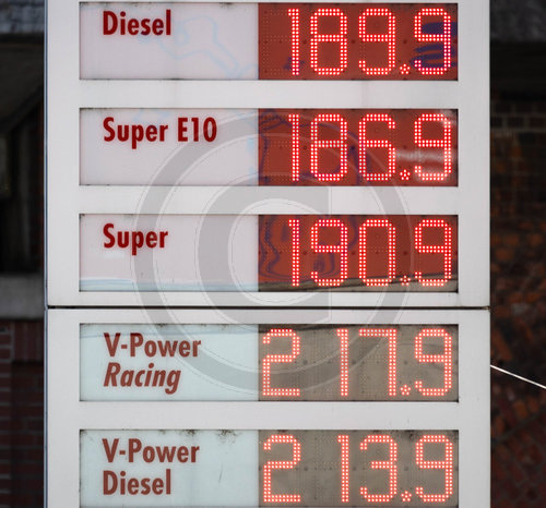 steigende Benzinpreise