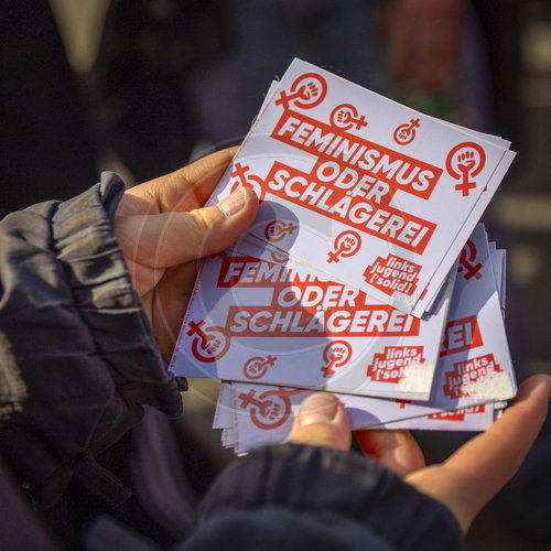 Demonstration am Frauentag.