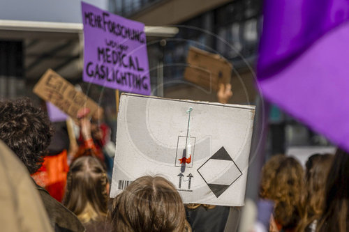 Demonstration am Frauentag.