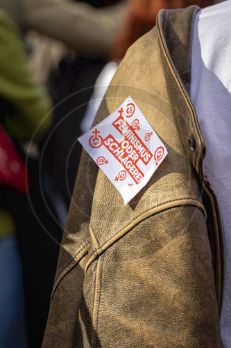 Demonstration am Frauentag.