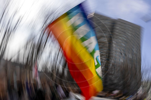 Demonstration am Frauentag.