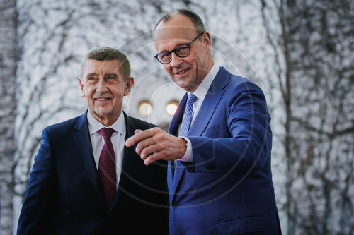 Friedrich Merz und Andrej Babis