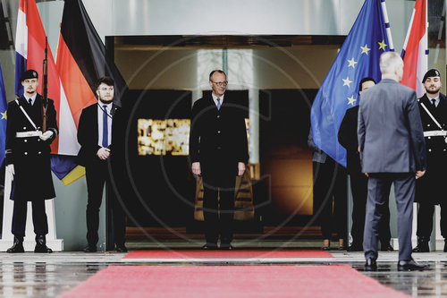 Bundeskanzler Merz empfaengt den Ministerpraesidenten der Niederlande Rob Jetten