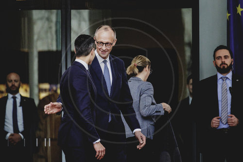 Bundeskanzler Merz empfaengt den Ministerpraesidenten der Niederlande Rob Jetten