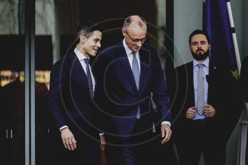 Bundeskanzler Merz empfaengt den Ministerpraesidenten der Niederlande Rob Jetten