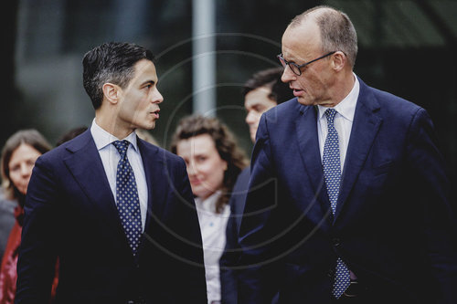 Bundeskanzler Merz empfaengt den Ministerpraesidenten der Niederlande Rob Jetten