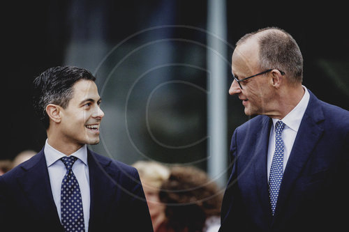 Bundeskanzler Merz empfaengt den Ministerpraesidenten der Niederlande Rob Jetten