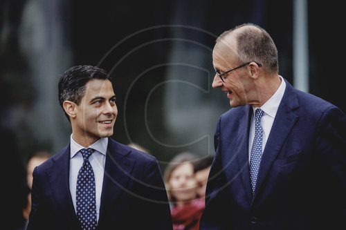 Bundeskanzler Merz empfaengt den Ministerpraesidenten der Niederlande Rob Jetten