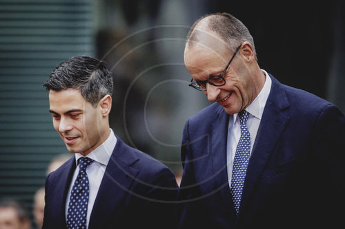 Bundeskanzler Merz empfaengt den Ministerpraesidenten der Niederlande Rob Jetten