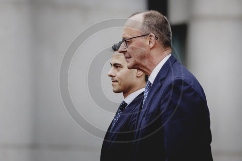 Bundeskanzler Merz empfaengt den Ministerpraesidenten der Niederlande Rob Jetten