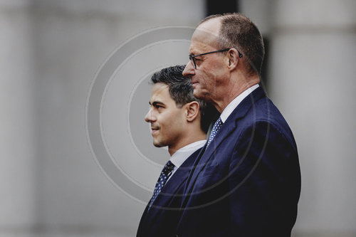 Bundeskanzler Merz empfaengt den Ministerpraesidenten der Niederlande Rob Jetten