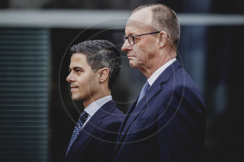 Bundeskanzler Merz empfaengt den Ministerpraesidenten der Niederlande Rob Jetten