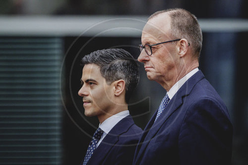 Bundeskanzler Merz empfaengt den Ministerpraesidenten der Niederlande Rob Jetten