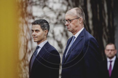 Bundeskanzler Merz empfaengt den Ministerpraesidenten der Niederlande Rob Jetten