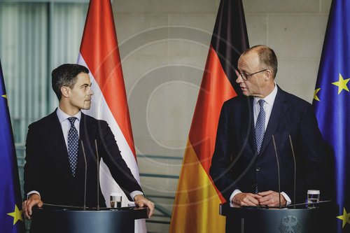 Bundeskanzler Merz trifft den Ministerpraesidenten der Niederlande Rob Jetten