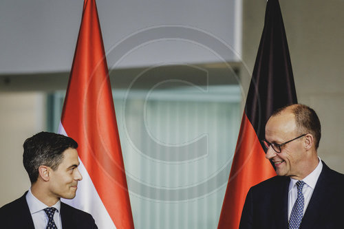 Bundeskanzler Merz trifft den Ministerpraesidenten der Niederlande Rob Jetten