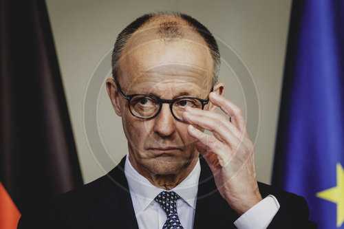 Bundeskanzler Merz trifft den Ministerpraesidenten der Niederlande Rob Jetten