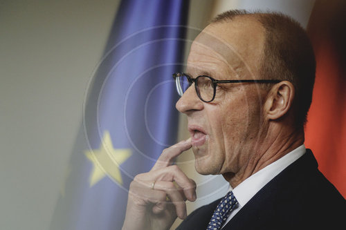 Bundeskanzler Merz trifft den Ministerpraesidenten der Niederlande Rob Jetten