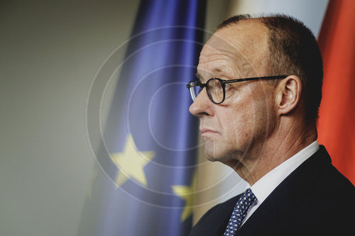 Bundeskanzler Merz trifft den Ministerpraesidenten der Niederlande Rob Jetten