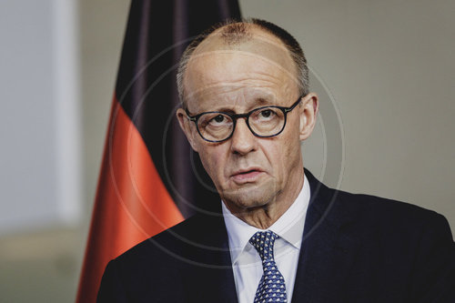 Bundeskanzler Merz trifft den Ministerpraesidenten der Niederlande Rob Jetten