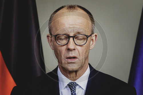 Bundeskanzler Merz trifft den Ministerpraesidenten der Niederlande Rob Jetten