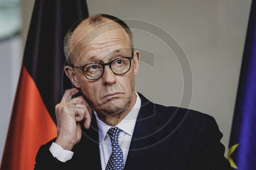 Bundeskanzler Merz trifft den Ministerpraesidenten der Niederlande Rob Jetten