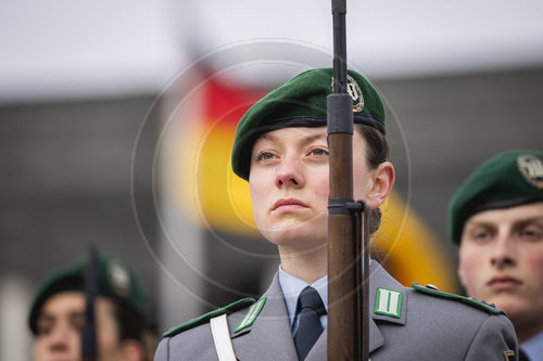 Soldatin im Wachbataillon