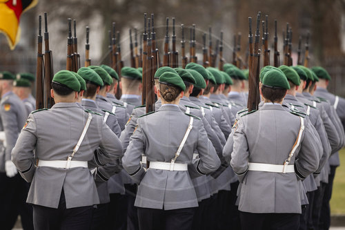 Soldatin im Wachbataillon