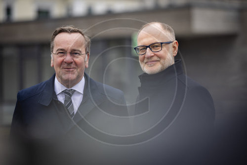 Verteidigungsminister Pistorius empfaengt Andris Spruds