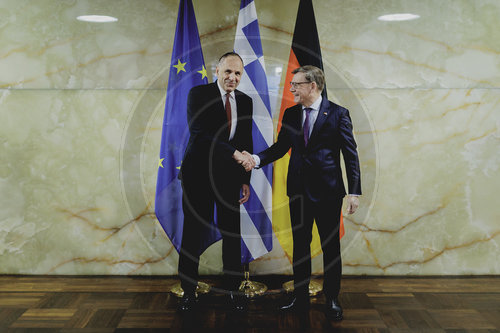 Aussenminister Wadephul trifft Aussenminister von Griechenland Gerapetritis