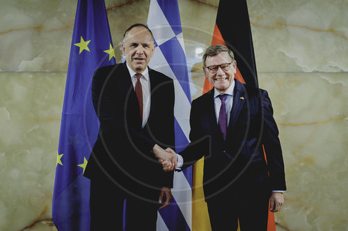 Aussenminister Wadephul trifft Aussenminister von Griechenland Gerapetritis