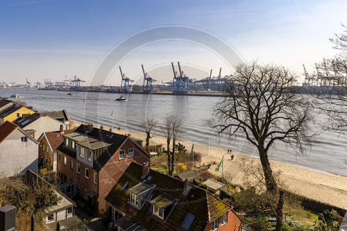 Blick ueber den Elbstrand