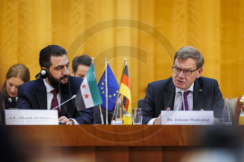 Johann Wadephul und Ahmed al-Sharaa