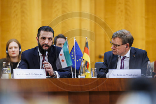 Johann Wadephul und Ahmed al-Sharaa